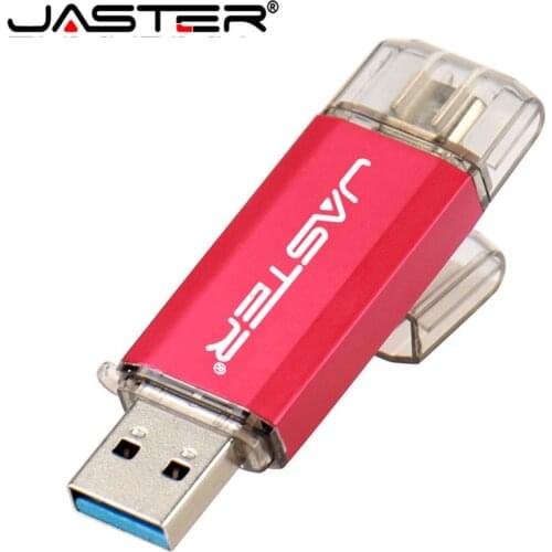 JASTER USB 3.0 Type C OTG USB Flash Drive Pendrive for Type-C Mobile/PC 4GB 8GB 16GB 32GB 64GB High Speed Micro USB Stick