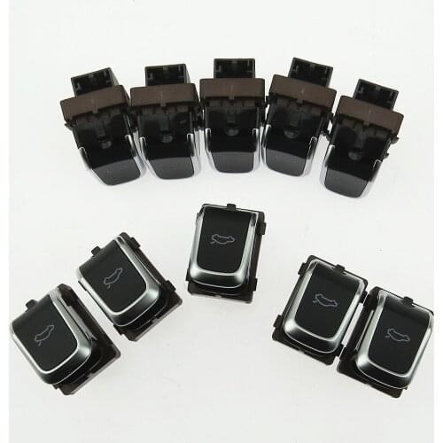 Chrome Tailgate Trunk Locking Control Release Switch Adjustment Button For S4 A5 S5 RS5 Q5 A4 Allroad 8KD 959 831 A