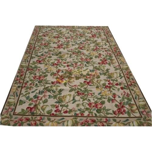 Needle-point Carpets Are Good Home Decor For Handmade Wool Handwoven Wool Carpets