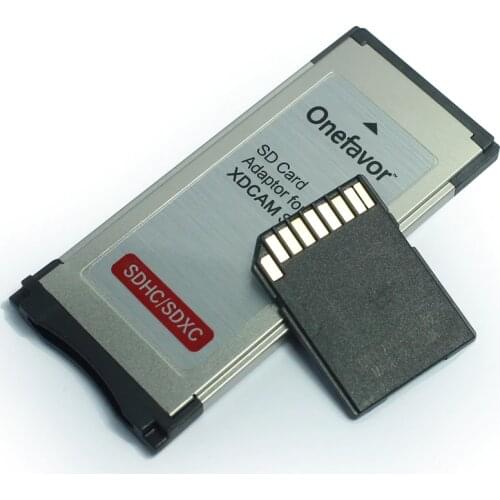 Onefavor ExpressCard 34 SD SDHC Multi-Reader PC/MAC Laptop Memory Card Adapter supports SD SDHX SDXC memory card