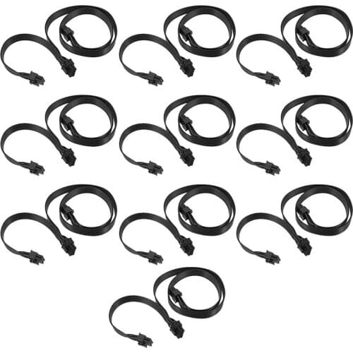 Pin Male to Dual 8Pin(6+2) Male PCI-E Video Graphics Card Power Cable GPU Power Extension Cable Cord Splitter for BTC