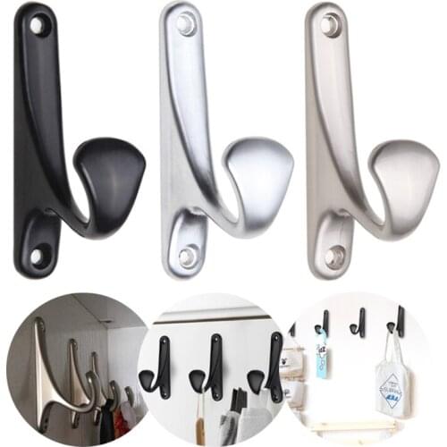 Towel Hook Zinc Alloy Clothes Storage Hook Bathroom Cloth Towel Hat Screw Holder Hook Home Decoration Hook