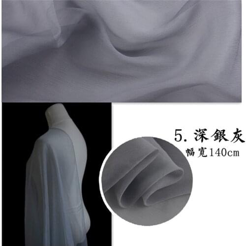 Fashion 100% pure Mulberry georgette wide silk scarf dress Sewing B22