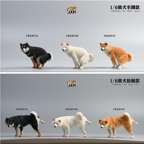 JXK053 / JXK054 1/6 Scale Shiba Lnu Animal Dog Model