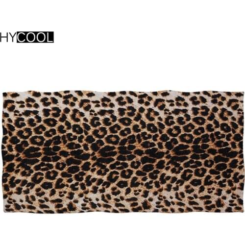 Fashion 3D Leopard Skin Pattern Printing Soft Bath/Shower Towels Comfort Sport Beach Swimming Toallas Microfiber Face Hair Towel