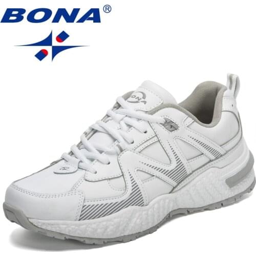 BONA 2021 New Designers Classic Sneakers Men Action Leather Running Shoes Man Sport Shoes Jogging Walking Footwear Mansculino