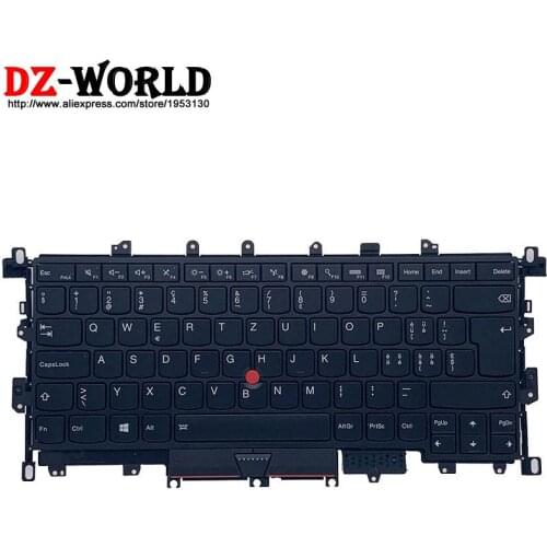 New Original SWS Swiss Backlit Keyboard for Lenovo Thinkpad X1 Yoga 1st Laptop 00JT885 01AW924