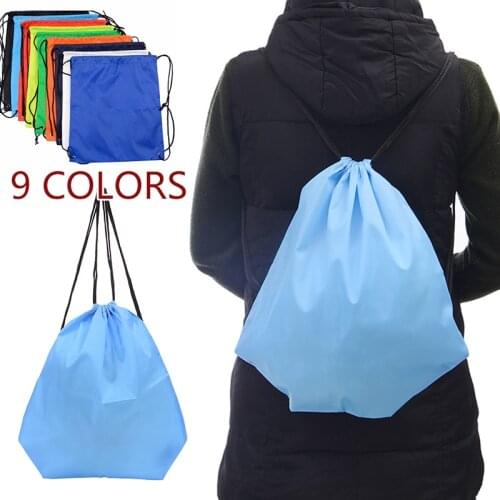 2021 New Drawstring Back Pack Waterproof Outdoors School Drawstring Storage Bag Sport Gym Oxford Backpack Cycling Storage Bag