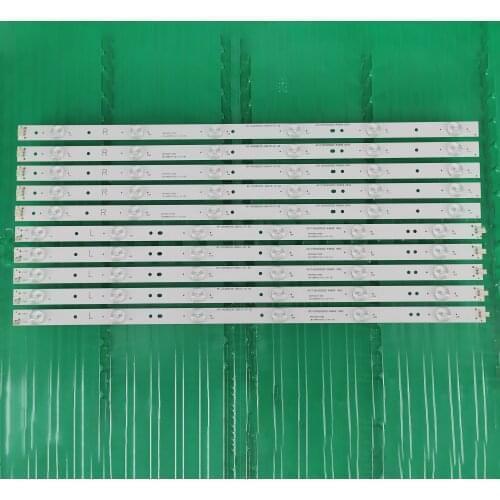 New Kit 10 PCS LED strip For LED49C1000n 49D1000/C1000 LB-C490F13-E2-L-G1-LD1 LD2 SE1 SE2 RF-AC490E30-0601R-01 0601L 12 lamp