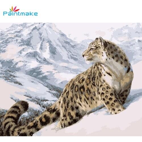 Paintmake DIY Paint By Numbers For Kids Adult Digital Oil Painting On Canvas Leopard Home Wall Art Decorative paintings