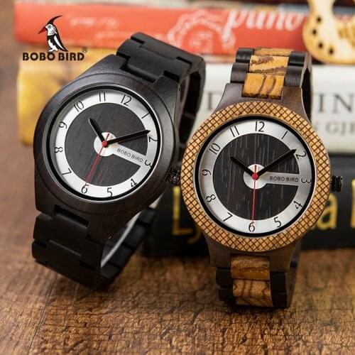 Reloj Hombr BOBO BIRD Classic Wooden Watches Men 2020 Stylish Luxury Design Sport Quartz Wristwatch Clock Gift relogio masculino