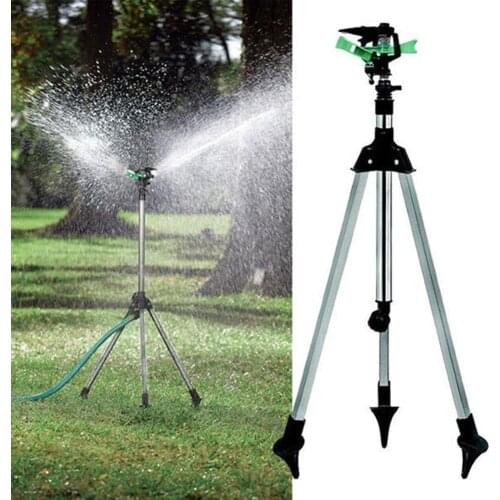 Garden Watering System Stainless Steel Tripod Sprinkler Irrigation Kit Adjustable 360 Degree for Plant Flower Garden Irrigation