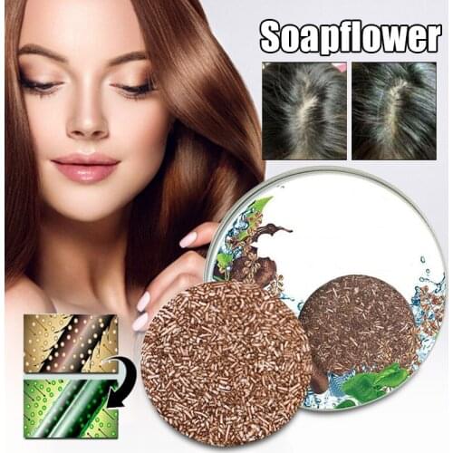 Hair Darkening Shampoo Bar Anti Dandruff Cleansing Soap Shampoo Unisex Adults Home Hair Care SSwell