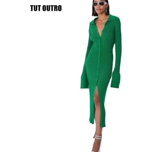 Fall Army Green Pleated Shirt Dress White Women Flare Sleeve Elegant Office Dress Tunic Casual Dress Mini Spring