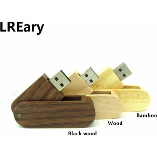 100% real capacity Rotation usb flash drive USB 2.0 Memory stick Wooden/Bamboo pen drive 4GB/8GB/16GB/32GB storage device