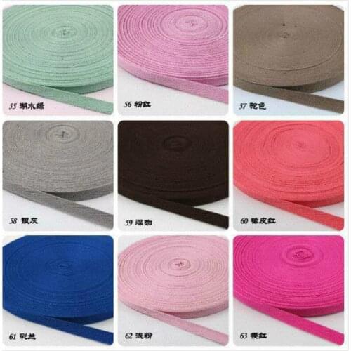 100yards/lot 1-2.5cm Cotton Twill Herringbone Ribbon Red Off White Black Clothing Accessories Roll Belt Bag Gift Tie