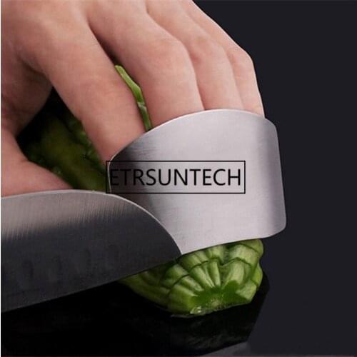 200pcs Stainless Steel Safe Slice Finger Chop Protector Knife Slice Cutting Finger Easy Cutting Cooking Tools