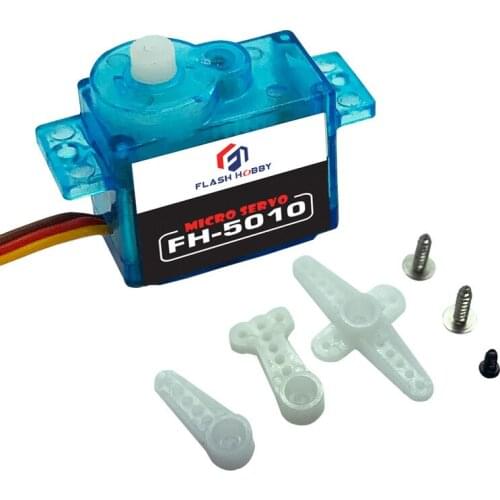 4pcs/lot Flash hobby FH-5010MG micro analog servo/ 5g/ 0.8kg-cm/ 0.12sec