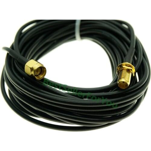 1/2/3/5/6/8/10M SMA Male to SMA Female Wifi Antenna Connector lot Extension RG174 Cable