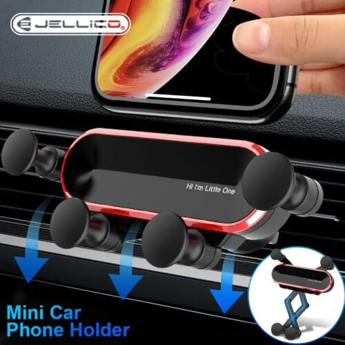 Jellico Gravity Car Holder For Phone in Car Air Vent Clip Mount No Magnetic Mobile Phone Holder Stand For iPhone Pro Max Xiaomi