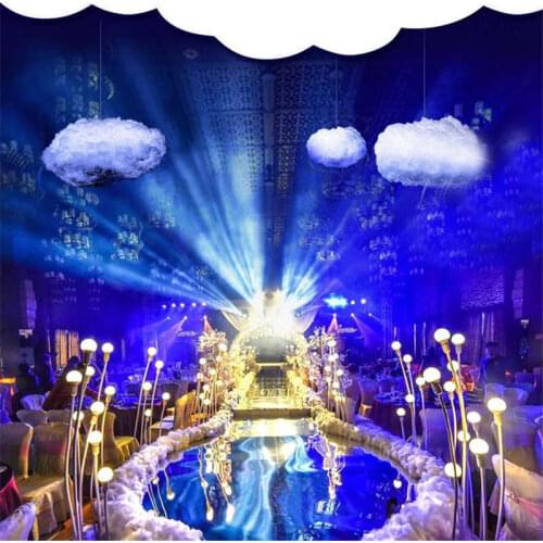 Big white cotton cloud Hanging decoration article cloud for wedding birthday party Grand Event backdrops chrismas hanging