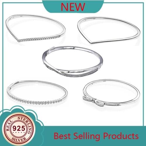 Sparkling Alluring Brilliant With Row Shimmering Wish With Crystal Pan Bracelet 925 Sterling Silver Bead Charms