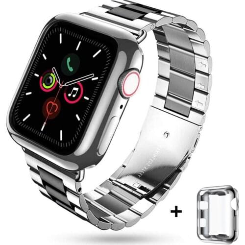Full screen case&strap for apple watch band 44mm 40mm iwatch band 42mm 38mm metal bracelet iwatch apple watch 5/4/3/2/1 44 mm