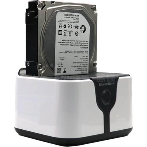 2 tray docking station for hard disk suits SATA 2.5"/3.5" hdd support max 4tb HDD usb 3.0 clone function HDD docking station