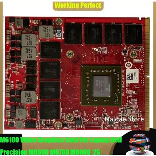 Brand New M6100 Graphics Video Card GPU 216-0843006 2GB DDR5 109-C600A1-00C CN-0K5WCN 0K5WCN for Laptop Dell M6600 M6800 M15X