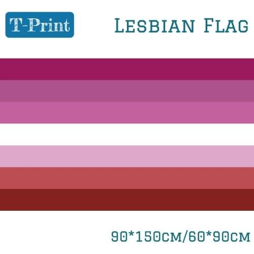 60*90CM Banner Flying 150*90cm Flag Lesbian Pride Flag LGBT