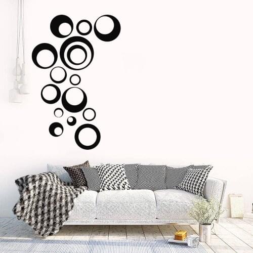 Circle Minimalist Design Wall Decal Sticker Art Aesthetics Home Living Room Decoration A001950