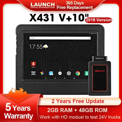 2018 Version Launch X431 V + V2.0 DBSCAR5 OBD2 Scanner Full Systems Car Diagnostic Tool Auto Scan Pad Automotive Tools Scanner