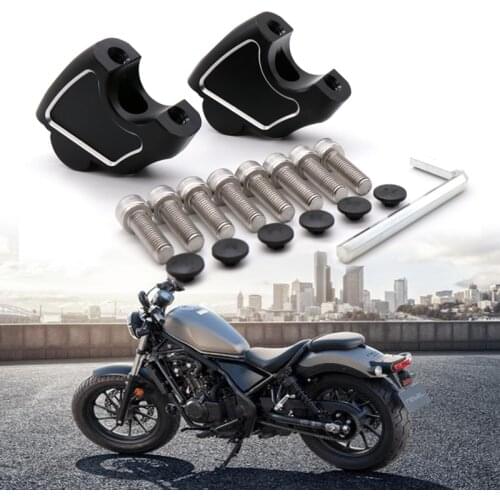 CMX500 Motorcycle Handlebar Riser Mount Clamp For Honda CMX500 Rebel500 CMX300 CMX 300 500 1100 High Lifter Risers Accessories