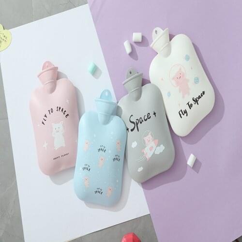 Cartoon Hand Po Warm Water Bottle Cute Mini Hot Water Bottles Small Portable Hand Warmer Water Injection Storage Bag Tools