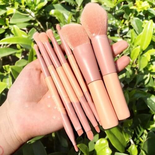 7pcs Full Set Of Makeup Brushes Professional High Gloss Repairing Eye Shadow Eyebrow Lip Brush Make Up Brush Beauty Tools