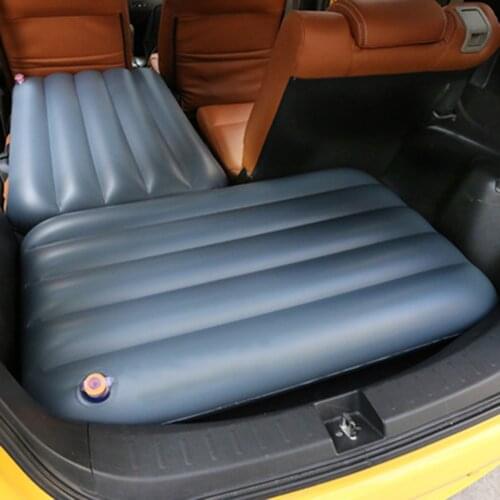Car Inflatable Mattress Portable Travel Camping Air Bed Foldable Trunk Cushion Auto Multifunction Gap Air Cushion Car Interior