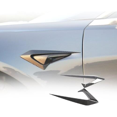 For Tesla Model 3 2017-2020 Side Camera Trim ABS Protection 2Pcs Car Turn Signal Side Marker Cover Car Exterior Accessories 2021