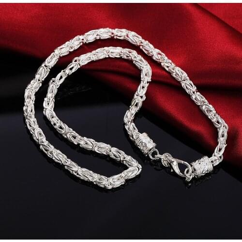 Personality 925 Sterling Silver Domineering retro Necklaces for mens Charm fine Jewelry wedding Party Christmas Gifts