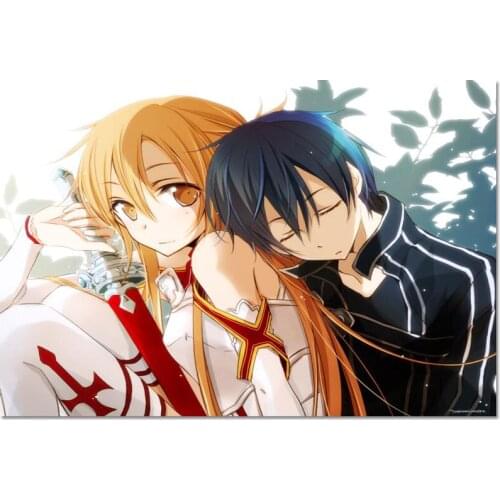 New Arrival Custom Sword Art Online Poster Home Decoration Fashion Silk Fabric Wall Poster 27X40cm30X45cm