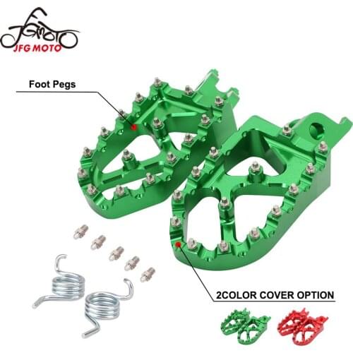 Motorcycle CNC Footrest Footpeg Foot Pegs For Kawasaki KX250F KX250 KX450 KX450F KLX450F KX 250 450 250F 450F KLX 450F 2020