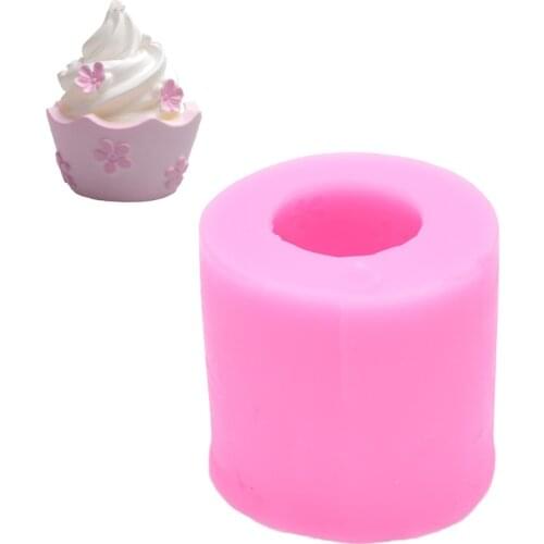 DIY 3D Cupcakes Shape Silicone Candle Mold Resin Clay Soap Molds Candy Moulds Easy Kitchen Tools