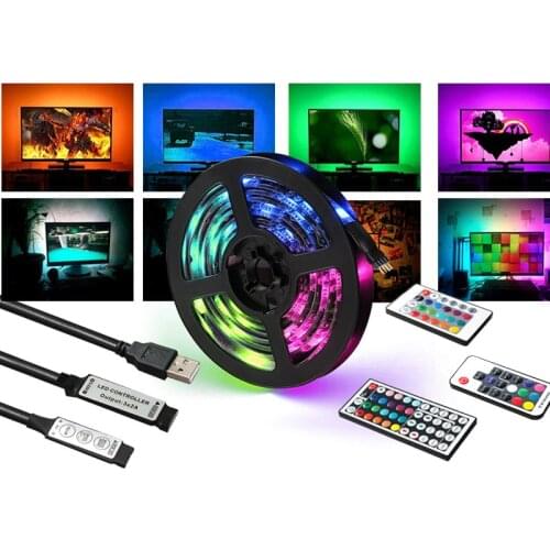 Led Flexible Light with Diode Tv Background Lighting Remote Control Usb Bluetooth Led Lighting 5050 Rgb Holiday Party