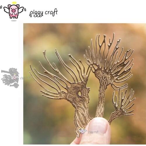 Piggy Craft metal cutting dies cut die mold 3Pcs Dry tree decoration Scrapbook paper craft knife mould blade punch stencils dies