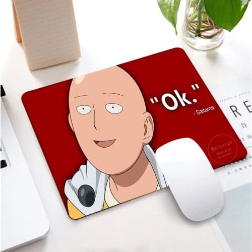 XGZ ONE PUNCH-MAN 25*29CM Creative Gaming Anime Saitama Mouse Pad Custom DIY Small Size Mouse Mat Player MousePads for Desk