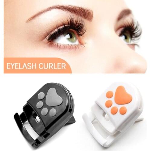 Mini Eyelash Curler Portable Cute Eyelash Clip White Bear Claw Eye Lashes Curling Clip Cosmetic Beauty Makeup Tool Accessories