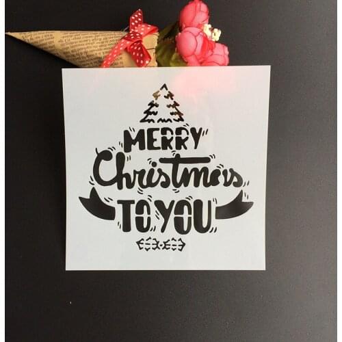 1Pcs 13*13cm Scapbook Stencil Cake Decorating Tool scrapbooking DIY Decorating Stencil Fondant Pattern Printing Spray Template