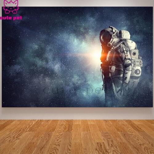 5D DIY diamond painting Space planet, astronaut cross stitch full square round diamond Emeroidery mosaic painting home decor