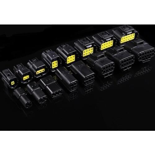 9SET/Lot 1/2/3/4/6/8/10/12/16 Pin Way Waterproof Wire Connector Plug Car Auto Sealed Electrical Set Car Truck connectors