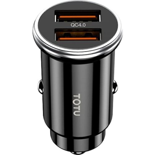 TOTU 17W Car Charger USB Fast Phone Charger with Quick Charge Type C PD Charger For iPhone 12 12 mini 12 Pro Max iphone 11 11Pro