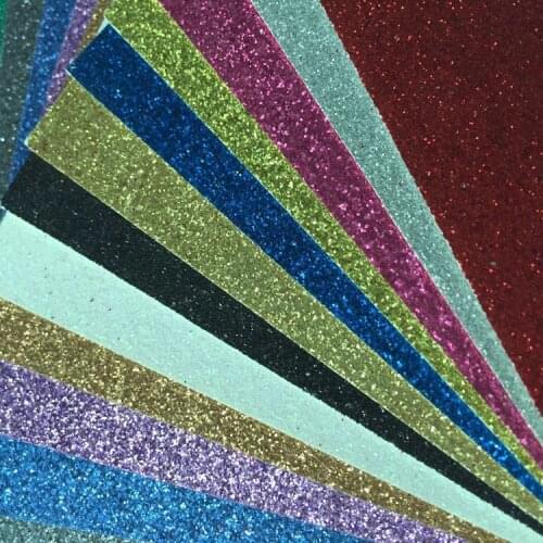 300gsm 12*12" 540piece glitter paper for handmade crafts glitter cardstock paper